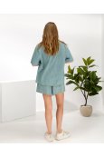 Костюм Сорочка + шорти U.Y 5865 блакитний - фото Костюм Сорочка + шорти U.Y 5865 блакитний - фото