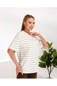 Футболка короткий рукав Pepper & Mint BX180 Біло-бежевий - фото 