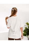 Футболка короткий рукав Pepper & Mint BX180 Біло-бежевий - фото 