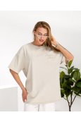 Футболка короткий рукав Pepper & Mint EB07 Бежевий - фото Футболка короткий рукав Pepper & Mint EB07 Бежевий - фото