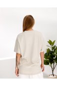 Футболка короткий рукав Pepper & Mint EB07 Бежевий - фото Футболка короткий рукав Pepper & Mint EB07 Бежевий - фото