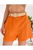 Шорти льон Remix 5057-1 Помаранчевий - фото 