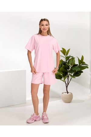 Костюм футболка + шорти Yu Jie Fushi 6885 Рожевий