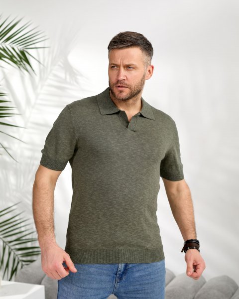 Поло короткий рукав Y.TWO 96352 Зелений Поло короткий рукав Y.TWO 96352 Зелений