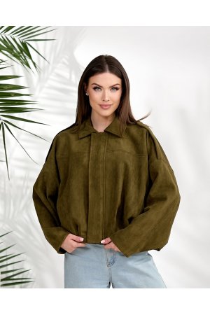 куртка замшева Yimi 25012 Хакі