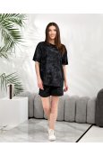 Костюм футболка + шорти Modengyixiu 8996 Чорний - фото 