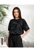 Костюм футболка + шорти Modengyixiu 8996 Чорний - фото 
