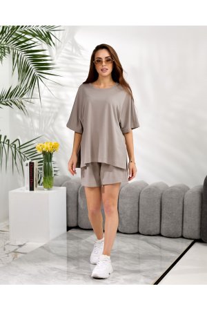 Костюм футболка + шорти Modengyixiu 8999-1 Сірий