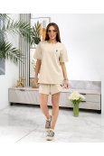Костюм футболка + шорти Polo 131 Бежевий - фото 