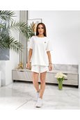 Костюм футболка + шорти Polo 131 Білий - фото 
