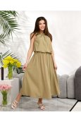 Костюм топ + спідниця Remix W 3138 Бежевий - фото Костюм топ + спідниця Remix W 3138 Бежевий - фото
