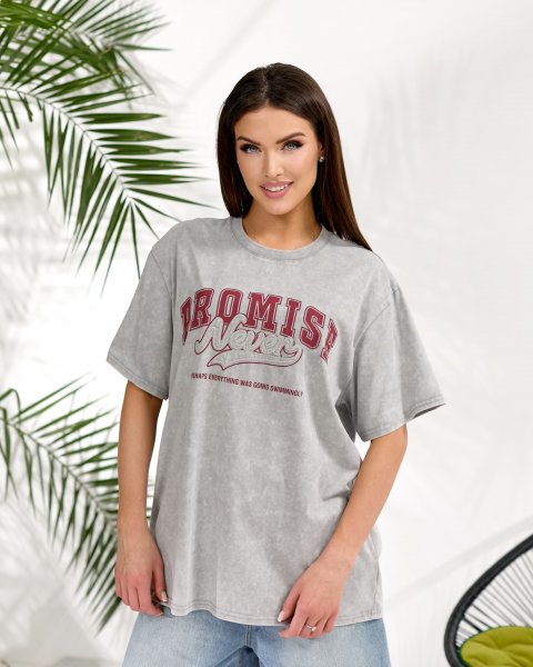 Футболка короткий рукав Fashion 1751 Світло сірий