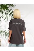Футболка короткий рукав Balenciaga 1969 Темно сірий - фото Футболка короткий рукав Balenciaga 1969 Темно сірий - фото