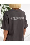 Футболка короткий рукав Balenciaga 1969 Темно сірий - фото Футболка короткий рукав Balenciaga 1969 Темно сірий - фото