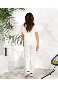 Костюм футболка + штани Polo 8895 Білий - фото Костюм футболка + штани Polo 8895 Білий - фото