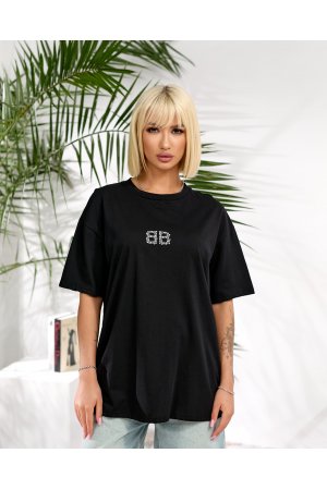Футболка короткий рукав Balenciaga 1969 Чорний