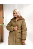 Пальто синтепон Yuechen 206 Кава - фото 