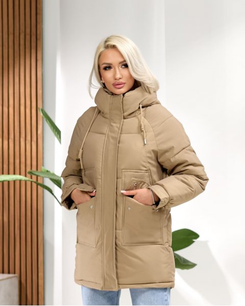 Куртка синтепон Tayishe 8311 Бежевий