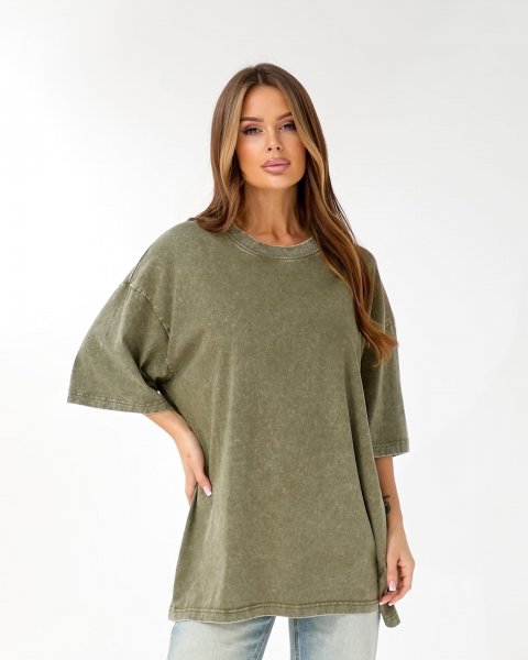 Футболка короткий рукав Fashion 522 Хакі Футболка короткий рукав Fashion 522 Хакі
