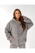 Костюм кофта + штани Modengyixiu 8961-3 Світло сірий - фото Костюм кофта + штани Modengyixiu 8961-3 Світло сірий - фото