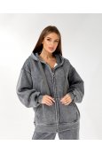 Костюм кофта + штани Modengyixiu 8962 Сірий - фото Костюм кофта + штани Modengyixiu 8962 Сірий - фото