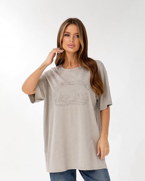 Футболка короткий рукав Fashion 9008 Світло сірий