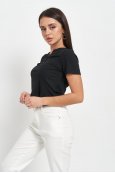 Футболка короткий рукав June 803116 Чорний - фото Футболка короткий рукав June 803116 Чорний - фото