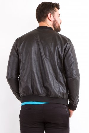 Куртка шкірзам Puduoli 7831 Чорний