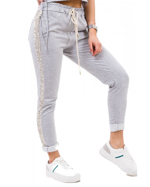 Штани спорт One Love 9132 Сірий