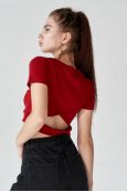 Футболка короткий рукав Happy Swetty 803 Бордовий - фото Футболка короткий рукав Happy Swetty 803 Бордовий - фото