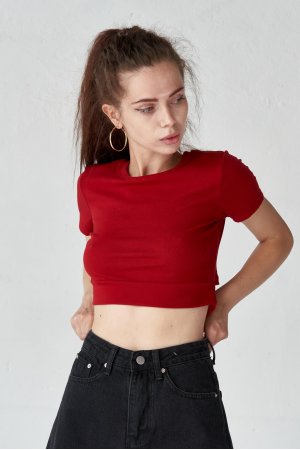 Футболка короткий рукав Happy Swetty 803 Бордовий