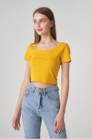 Футболка короткий рукав Happy Swetty 3229 Гірчичний