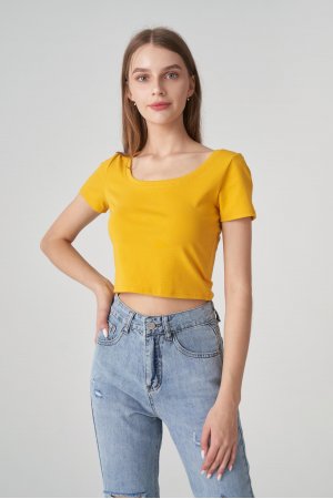 Футболка короткий рукав Happy Swetty 3229 Гірчичний