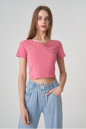 Футболка короткий рукав Happy Swetty 8689 Рожевий