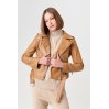 Куртка шкірзам AFTF Basic 2203 Карамель
