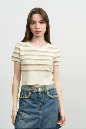 Футболка короткий рукав Juzi 103550 Бежевий