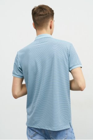 Поло короткий рукав Sold Out PS-637 блакитний