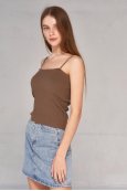 Майка JUZ 104032 Коричневий - фото Майка JUZ 104032 Коричневий - фото