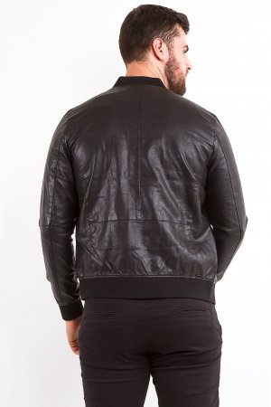 Куртка шкірзам Puduoli 7861 Чорний