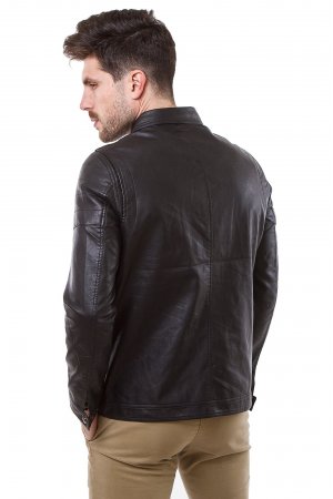 Куртка шкірзам Puduoli 7869 Чорний